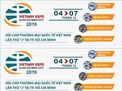 Vietnam Expo tại TP. Hồ Chí Minh 2019 - Hội chợ Thương mại Quốc tế Việt Nam tại TP. Hồ Chí Minh.