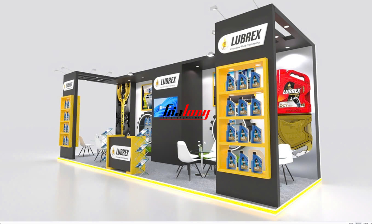 2025 年胡志明市 Automechanika 展会 - Lubrex 和 Reflex 展位群的设计和完整搭建