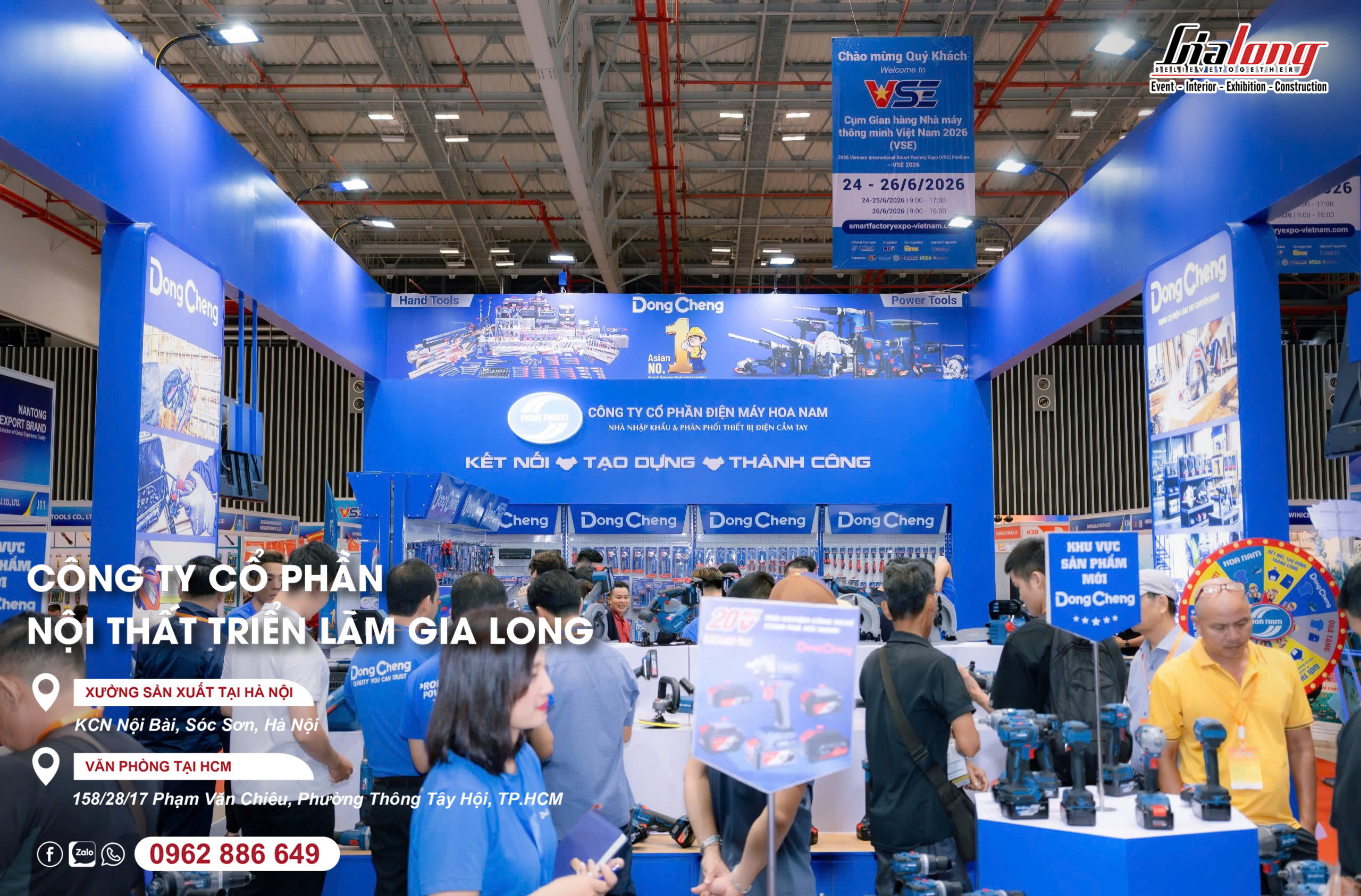 VHF 2026 - Gia Long completes the design and construction of the Hoa Nam booth.