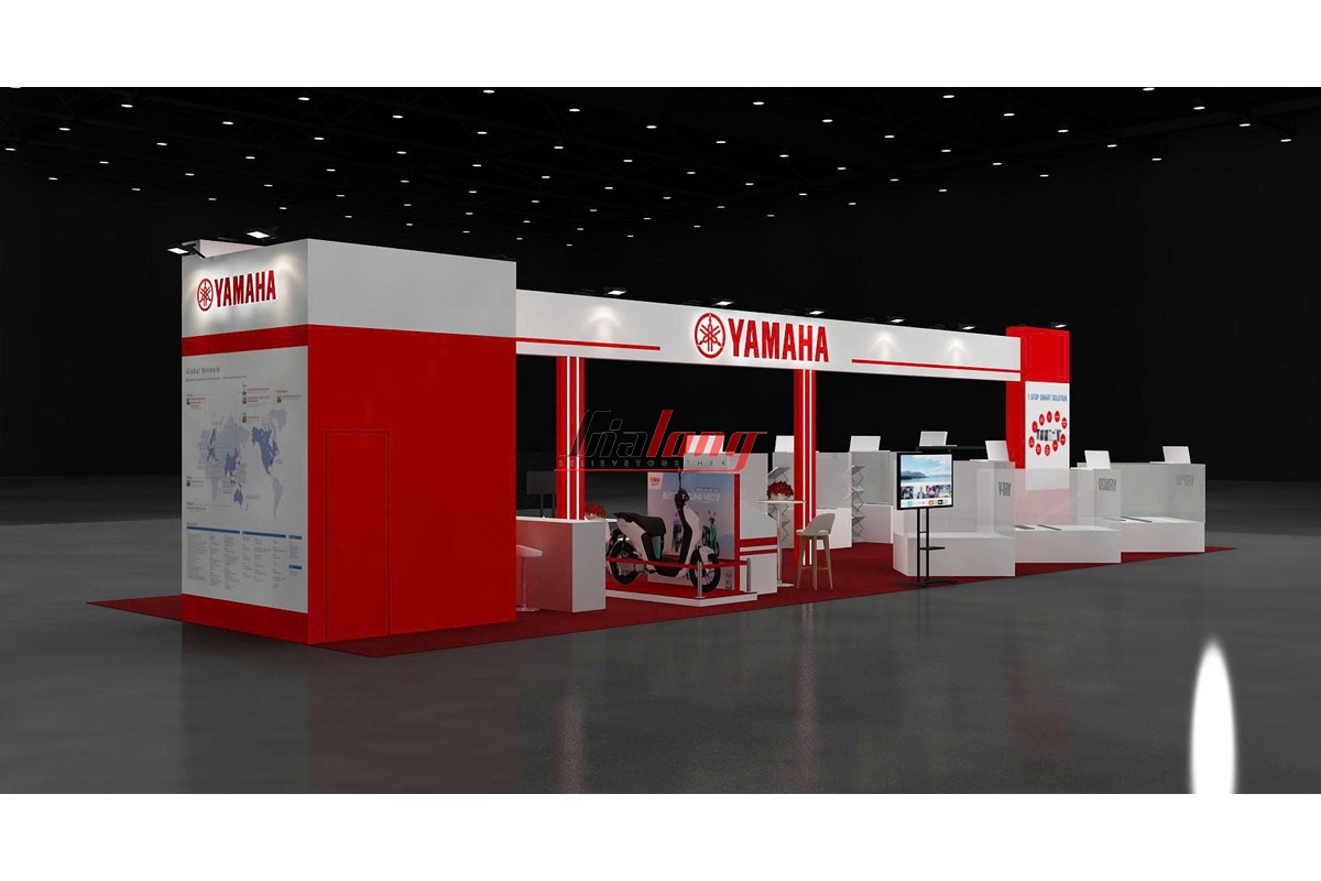 2025年北宁国际摩托车节——雅马哈和雪娥展位群的设计和建造已完成