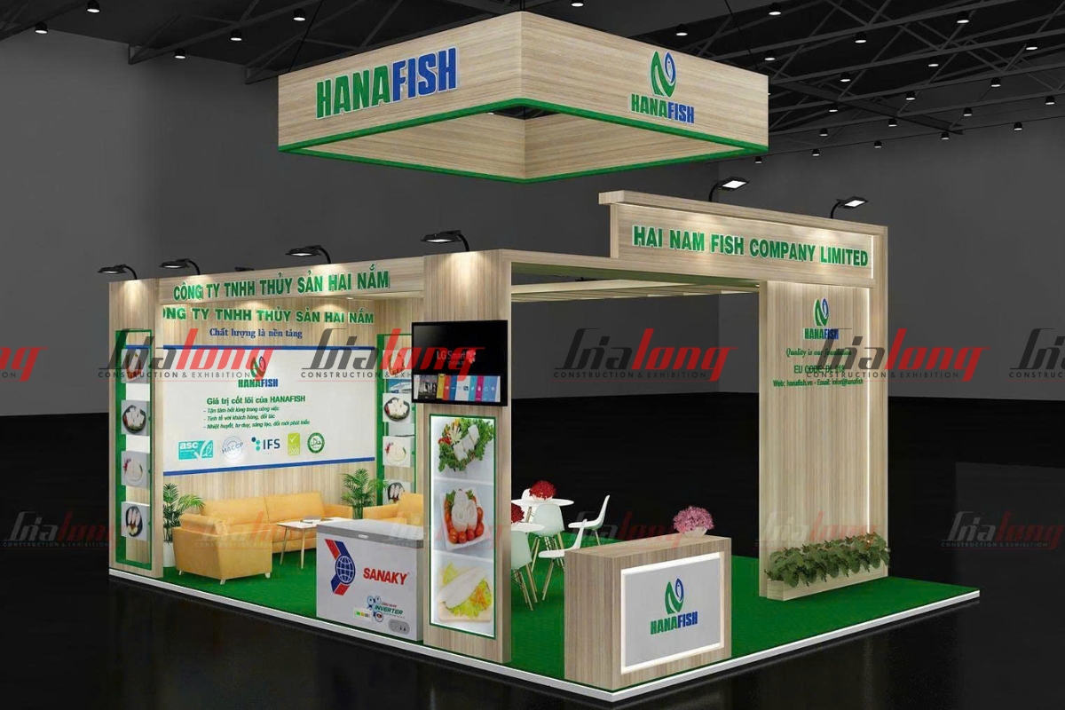 Vietfish 2025 - Hanafish - Hanh Nguyen - Alaska Seafood 展位群设计与建造完成