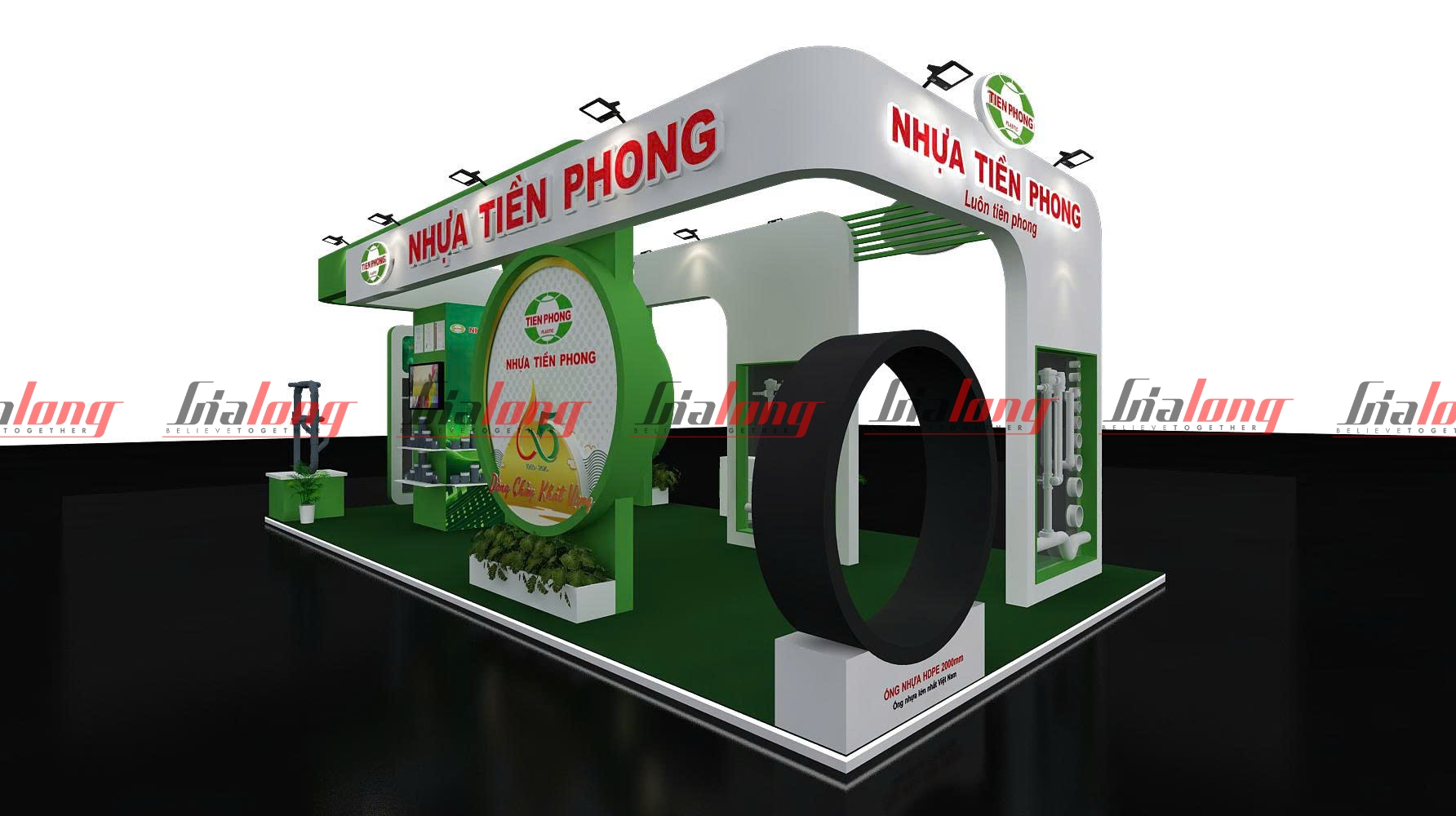 2025年越南水周——BIWASE、Tien Phong Plastic、NEEPA展位群设计搭建完成