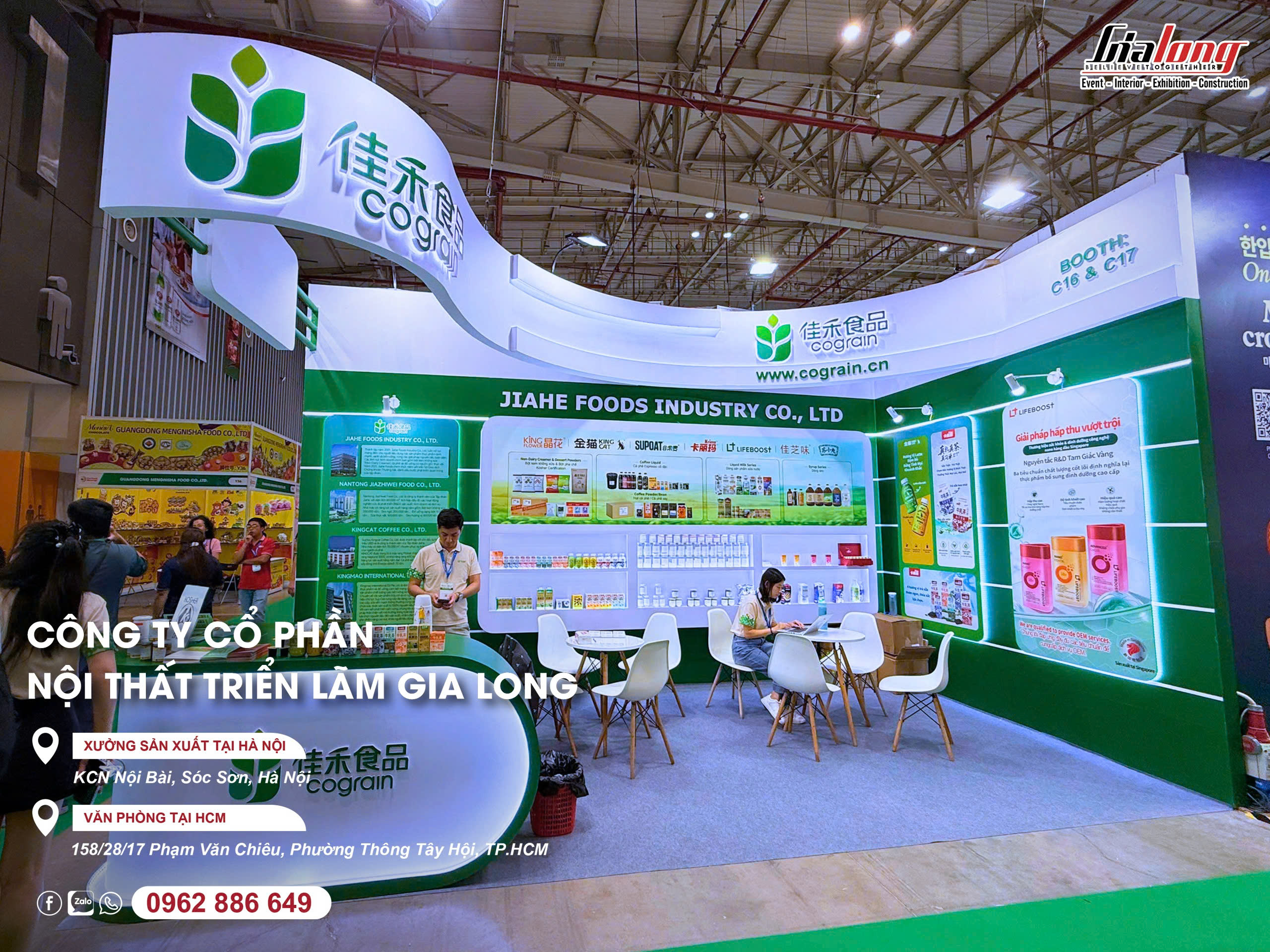 Vietfood & Beverage and ProPack Vietnam 2026 - Gia Long Completes Booth Design and Construction for Cograin and Made in Russia