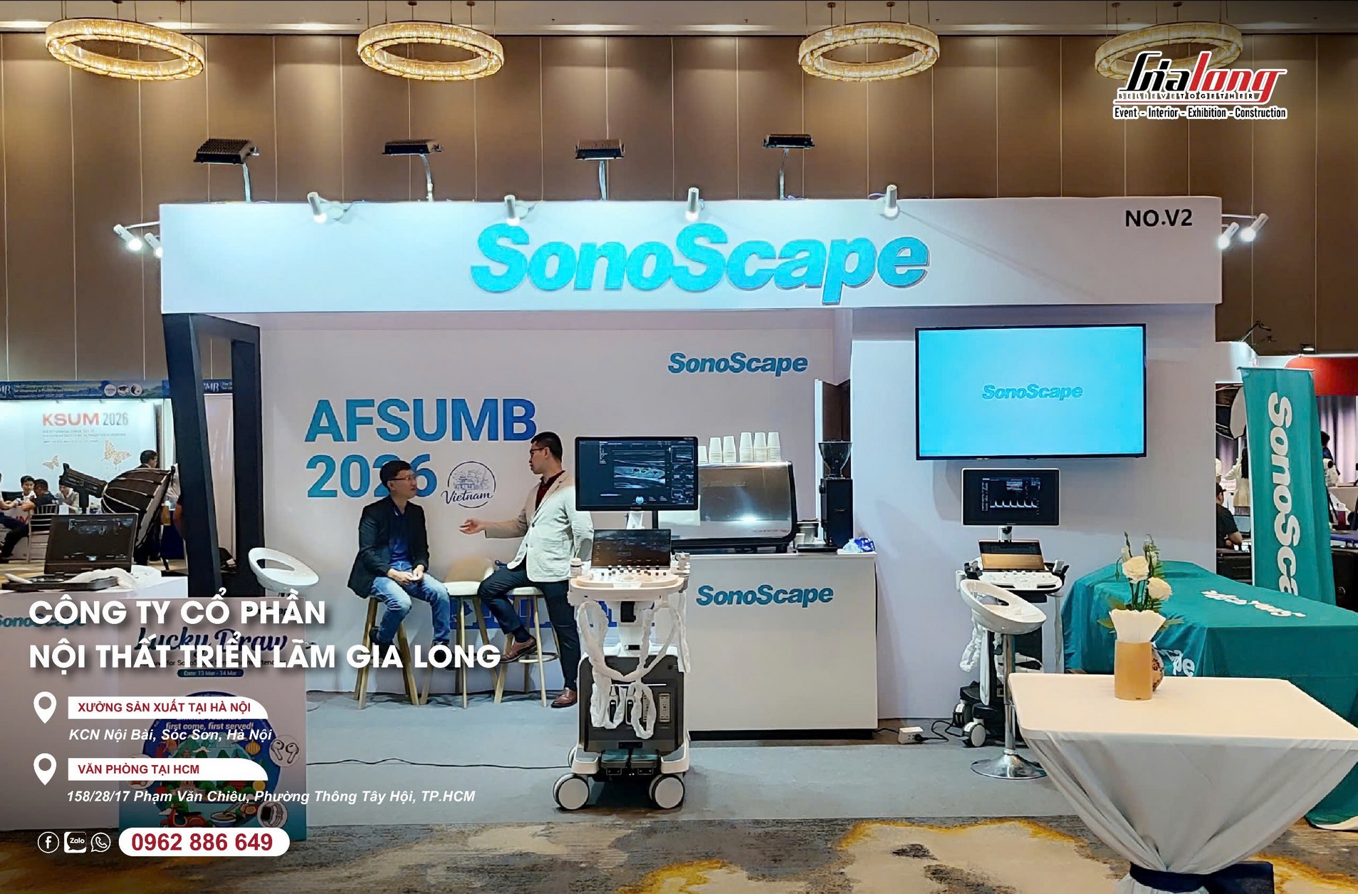 AFSUMB Da Nang 2026 - Gia Long completes the design and construction of the Sonoscope booth