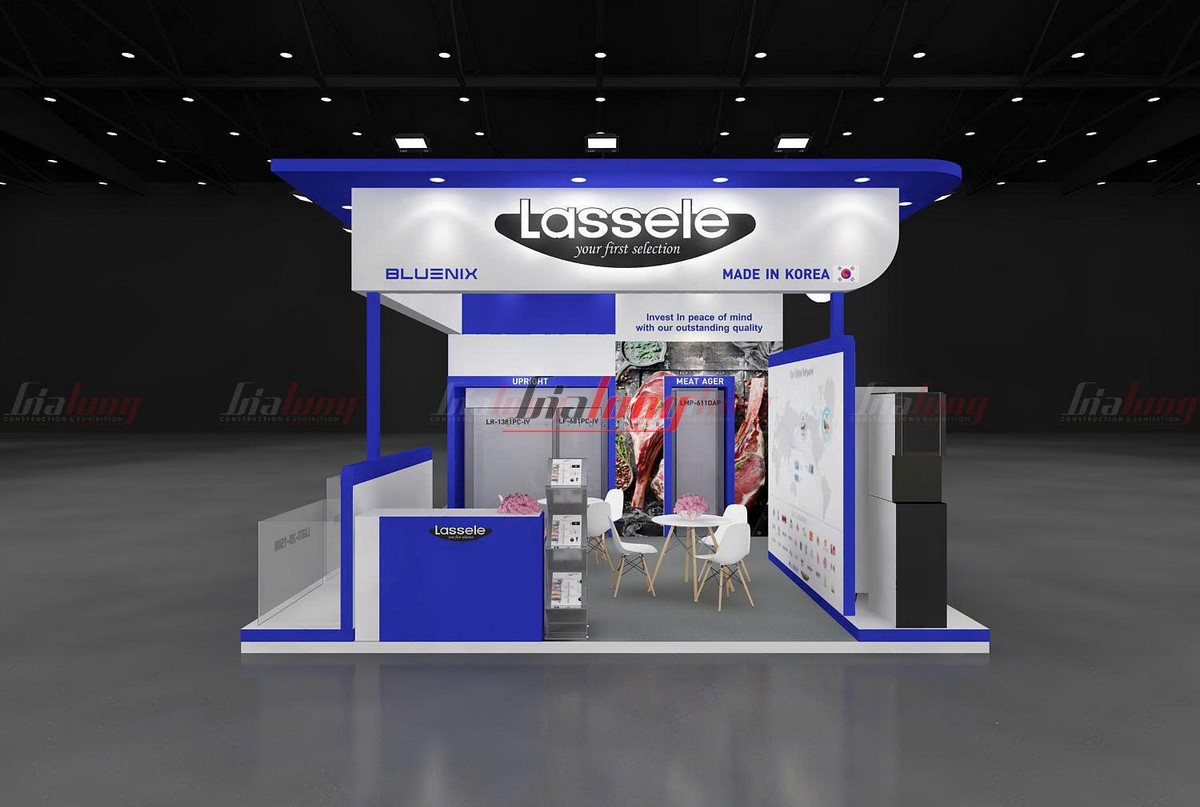 COFFEE EXPO VIETNAM 2025 - Hoàn thiện thiết kế và thi công gian hàng Lassele 