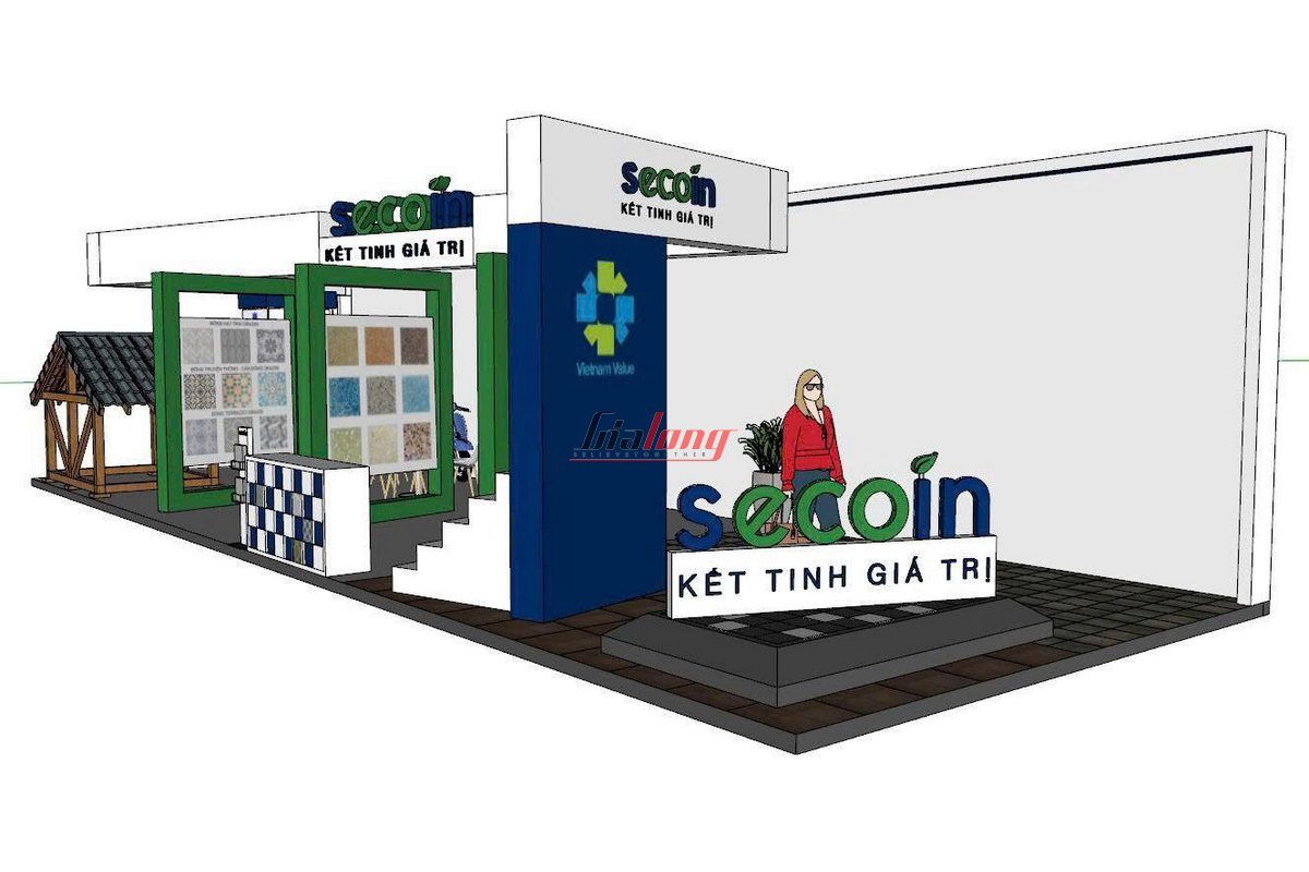 VIBE 2025 - Hoàn thịện thiết kế và thi công cụm gian hàng ROOM - SECOIN